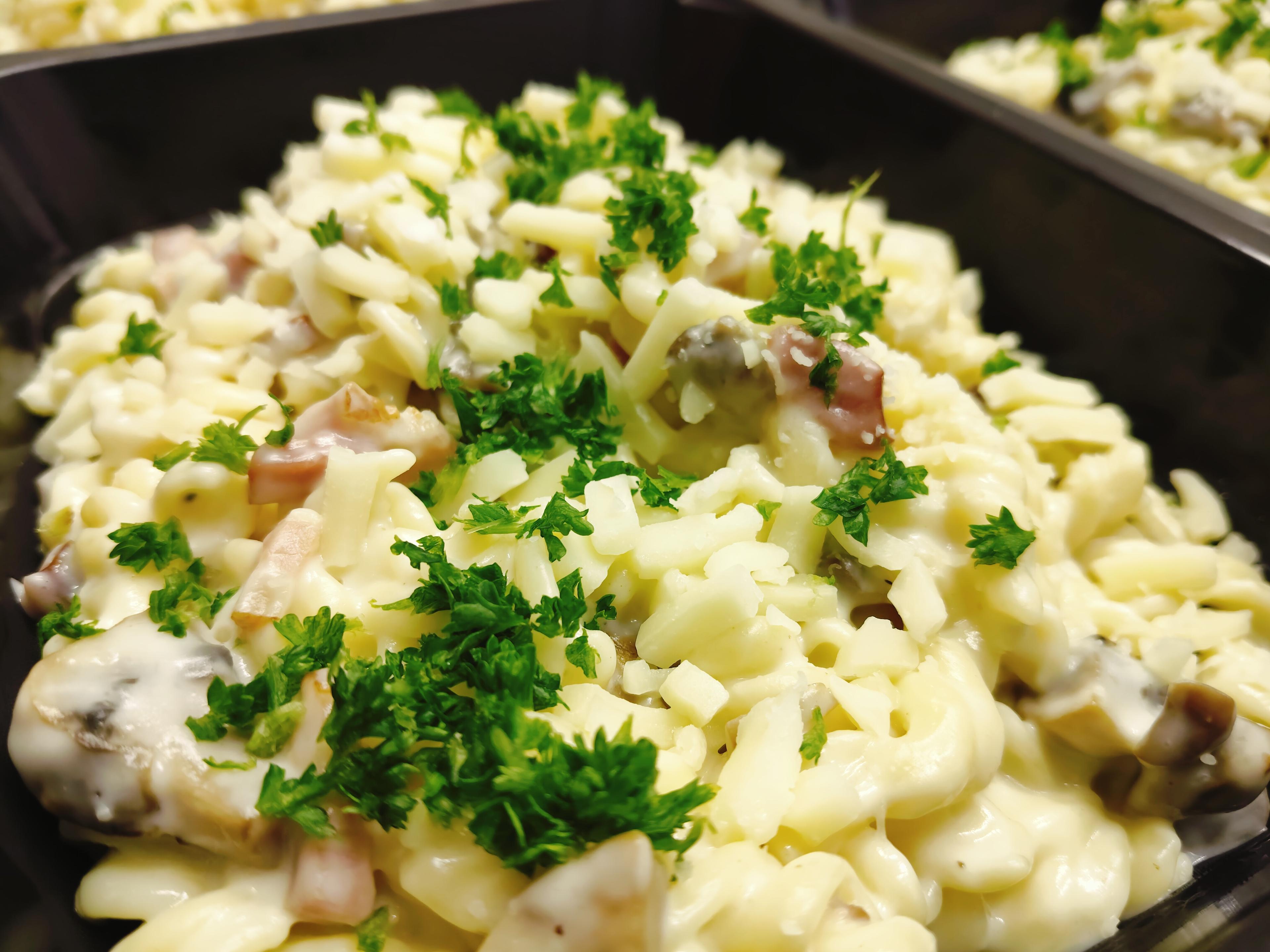 Pâtes carbonara.